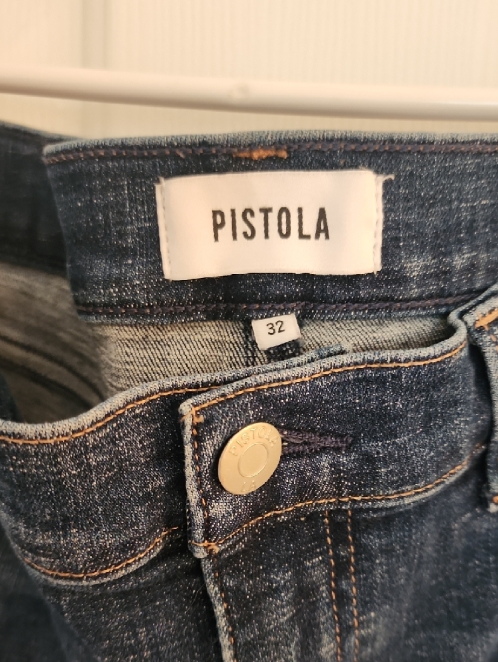 Pistola Dark Blue Straight Ankle Cropped Women’s Jeans - Picture 2 of 13